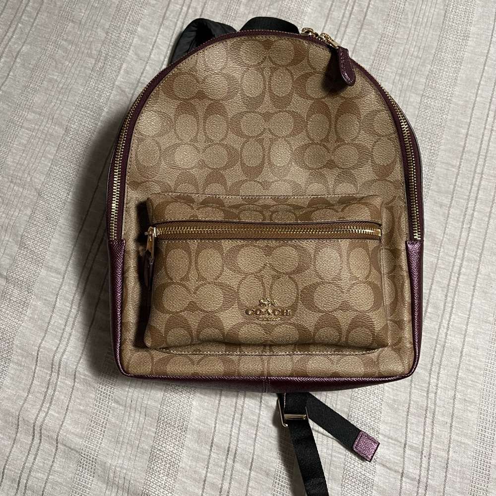 Coach medium charlie signature canvas purple - Picture 2 of 5